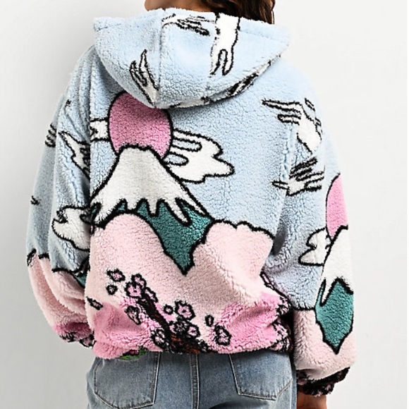 Empyre Raven Cherry Fleece Japanese Jacket M Medium Excellent - Picture 7 of 7